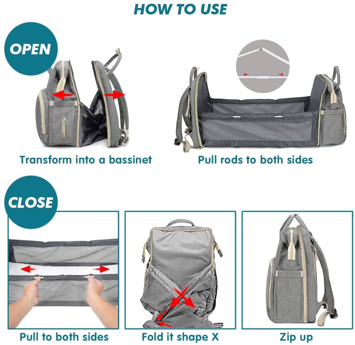 Diaper Baby Bag - GoTenzin