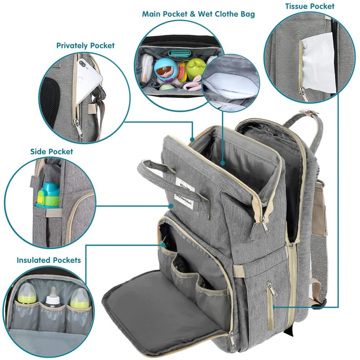 Diaper Baby Bag - GoTenzin